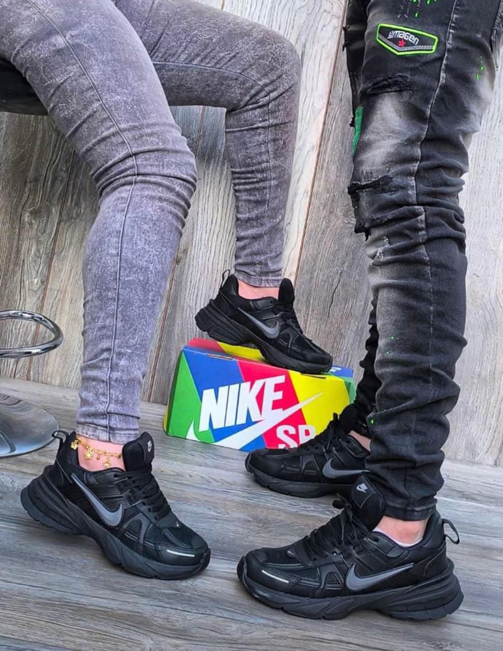 Bellos Nike Vk2 Unisex Negro Chulo Gris